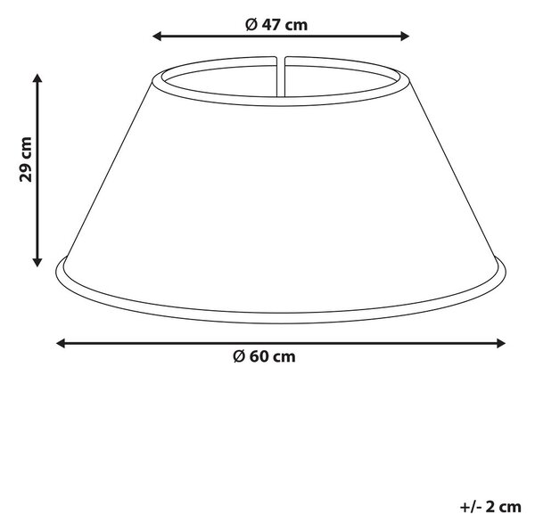 Karácsonyfa alátét HIVER 60 cm Természetes