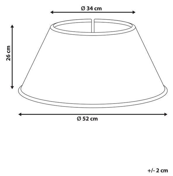 Karácsonyfa alátét NEIGE 52 cm Természetes