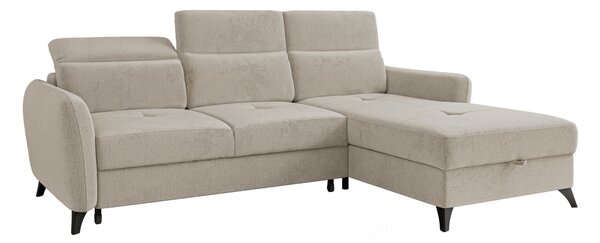 Sarokkanapé Amplexus, Kárpit, 74x238x148cm, Fenyő, Bükkfa