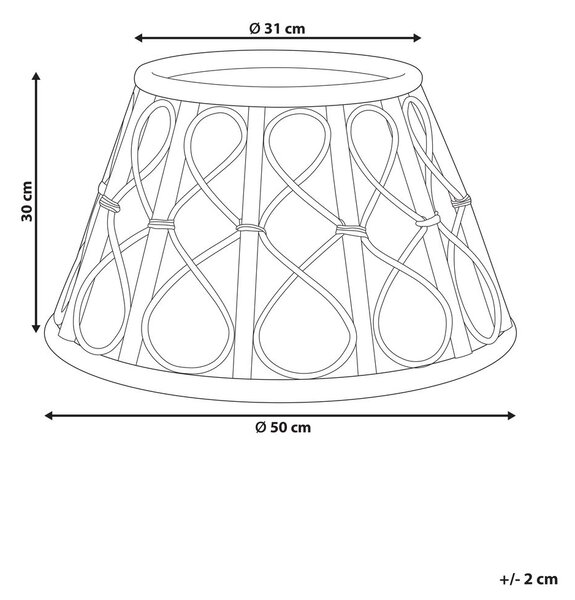 Karácsonyfa alátét AVENT 50 cm Természetes