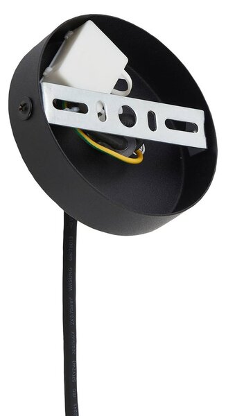 Lucande Marrin kültéri függesztett lámpa, fekete, fém, Ø 31 cm, dimmelhető, Fekete, Nappali / Étkező, fém, Modern