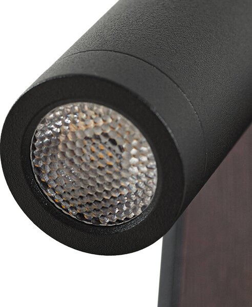 Lindby LED fali világítás Tallis, fekete, USB-C, mozgatható, Fekete, Hálószoba, fém, Modern