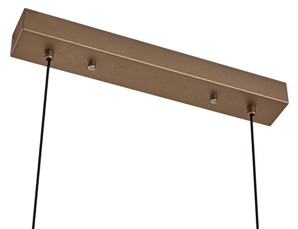 Lindby LED lógó világítás Jaren, fekete/barna, 100 cm, CCT, Barna / rozsda, Nappali / Étkező, fém, Modern