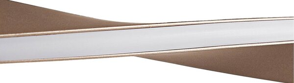 Lindby LED lógó világítás Jaren, fekete/barna, 100 cm, CCT, Barna / rozsda, Nappali / Étkező, fém, Modern