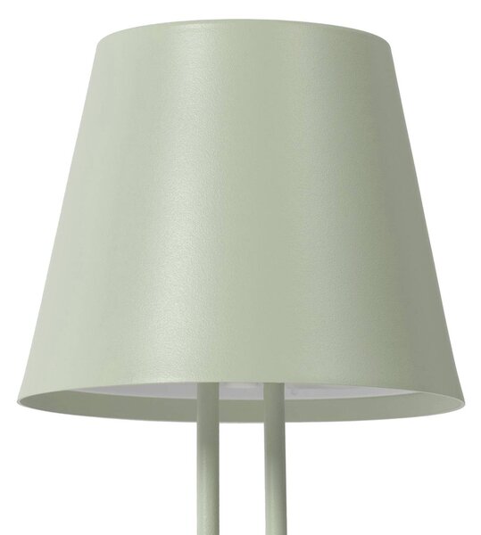 Lindby LED-es újratölthető asztali lámpa Janea TWIN, zöld, fém, dimmelhető, Zöld, fém, Modern
