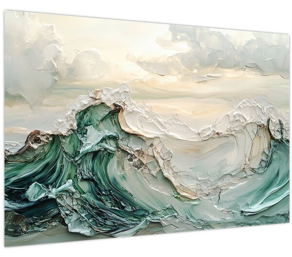 Kép - 3D tengeri absztrakció (90x60 cm)