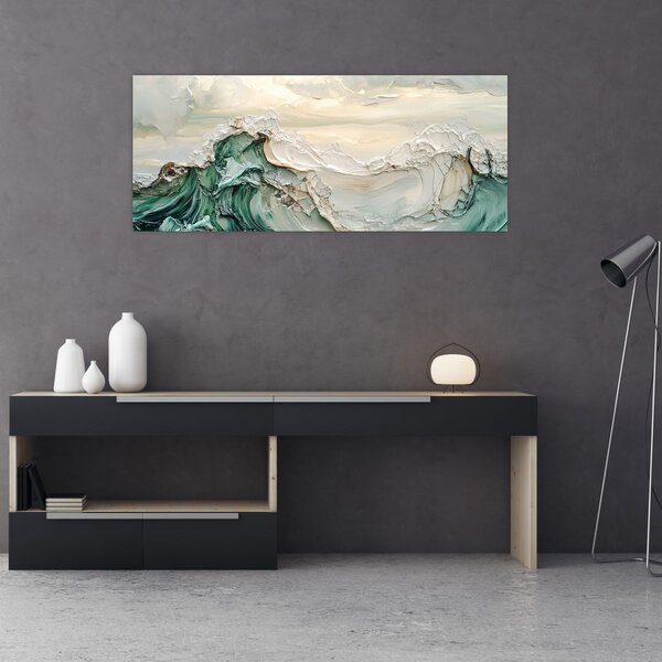Kép - 3D tengeri absztrakció (120x50 cm)
