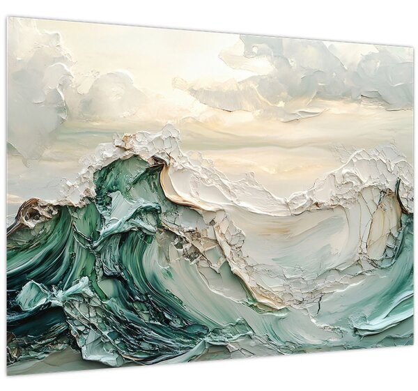Kép - 3D tengeri absztrakció (70x50 cm)