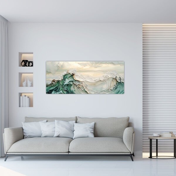Kép - 3D tengeri absztrakció (120x50 cm)