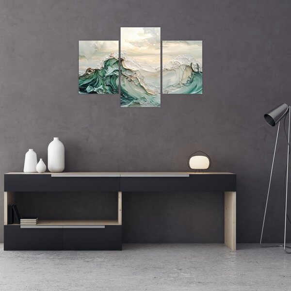 Kép - 3D tengeri absztrakció (90x60 cm)