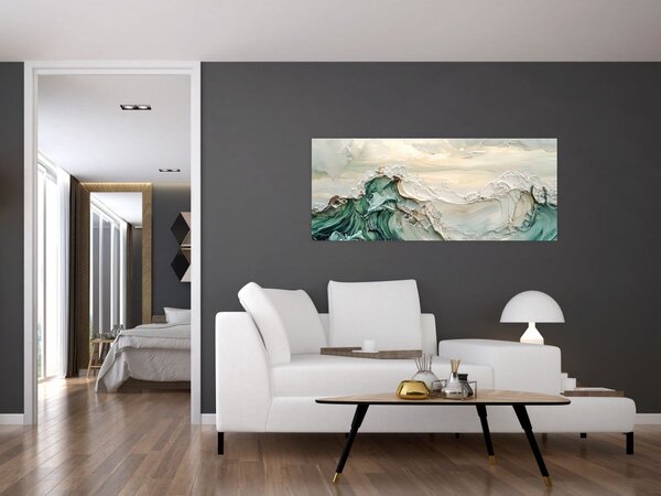 Kép - 3D tengeri absztrakció (120x50 cm)