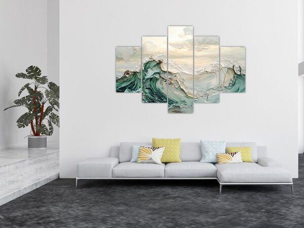 Kép - 3D tengeri absztrakció (150x105 cm)