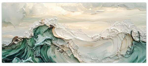 Kép - 3D tengeri absztrakció (120x50 cm)