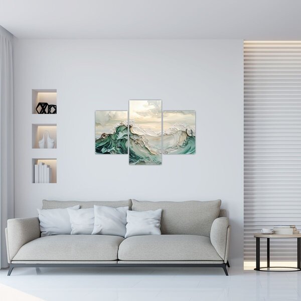 Kép - 3D tengeri absztrakció (90x60 cm)