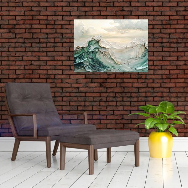 Kép - 3D tengeri absztrakció (70x50 cm)