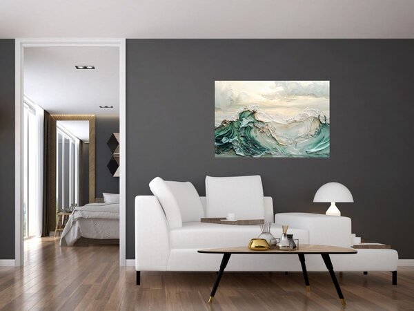 Kép - 3D tengeri absztrakció (90x60 cm)