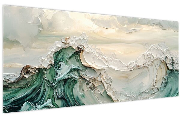 Kép - 3D tengeri absztrakció (120x50 cm)