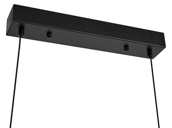 Lucande LED lógó világítás Sayori, 98 cm, fekete, dimmelhető, dimmelhető, Fekete, Nappali / Étkező, fém, Modern