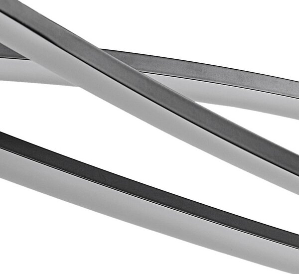 Lucande LED lógó világítás Sayori, 98 cm, fekete, dimmelhető, dimmelhető, Fekete, Nappali / Étkező, fém, Modern
