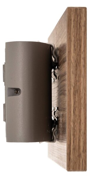Paul Neuhaus Palma LED fali lámpa fa 32 cm, Sötét fa, Nappali / Étkező, Fa, Modern