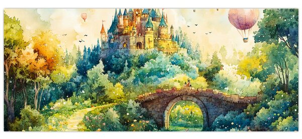 Kép - Mesebeli kastély (120x50 cm)