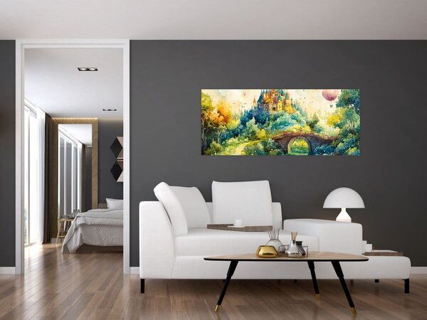 Kép - Mesebeli kastély (120x50 cm)