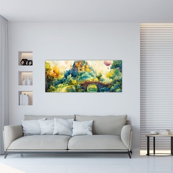 Kép - Mesebeli kastély (120x50 cm)