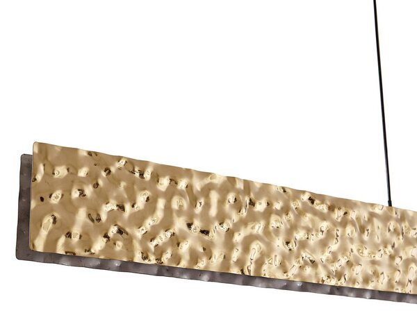 Lucande LED lógó világítás Nivara, 117 cm, arany, fém, Sárgaréz / arany, Nappali / Étkező, fém, Modern