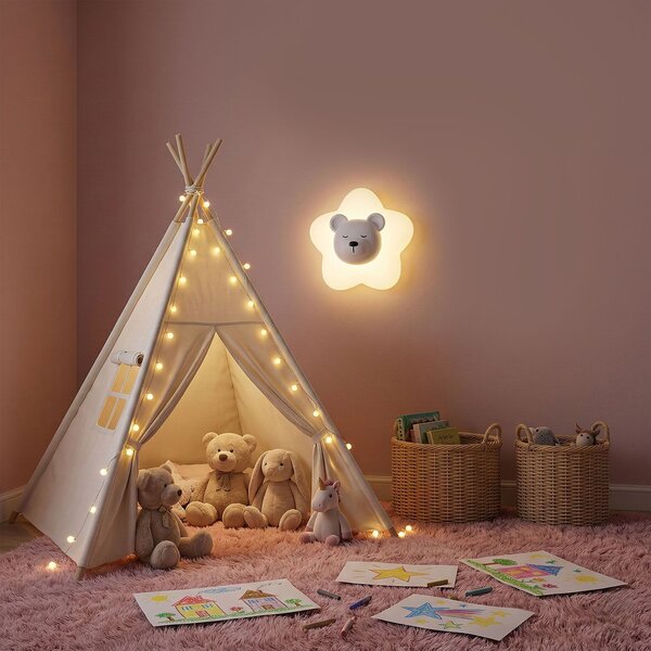 FALI LÁMPA LED G181-W WHITE BEAR