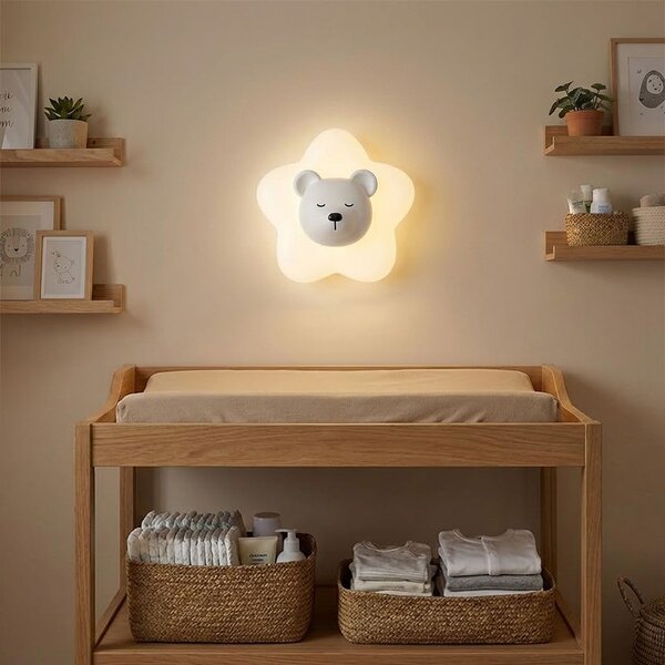 FALI LÁMPA LED G181-W WHITE BEAR