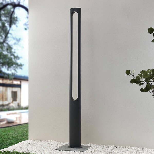 Lucande Dovino LED árbóc lámpa, 200 cm, Fekete, Alumínium, Modern