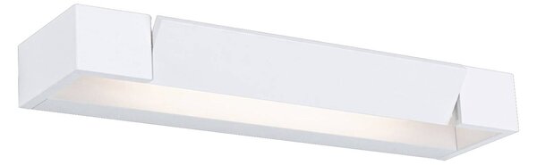 Paulmann LED fali világítás Lucille, fehér, 40 cm, dimmelhető, IP44, dimmelhető, Fehér / opál, Fürdőszoba, Alumínium, Modern