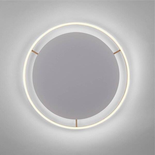 JUST LIGHT. GmbH LED mennyezeti lámpa Ritus, Ø 58.5cm, matt sárgaréz, dimmelhető, Bronz / antik sárgaréz, Nappali / Étkező, Alumínium, Modern