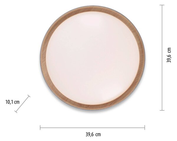 JUST LIGHT. GmbH LED mennyezeti lámpa Emilia, háromfokozatú dimmelhető, szürke, dimmelhető, Alu / szürke / cink, Nappali / Étkező, fém, Modern
