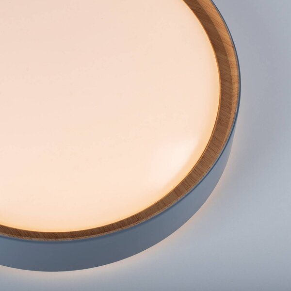 JUST LIGHT. GmbH LED mennyezeti lámpa Emilia, háromfokozatú dimmelhető, szürke, dimmelhető, Alu / szürke / cink, Nappali / Étkező, fém, Modern
