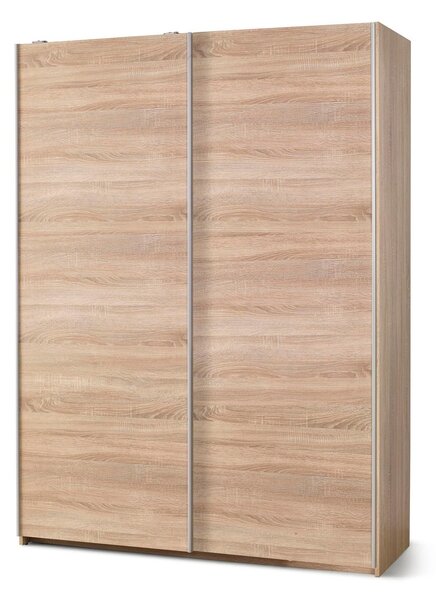 Gardróbszekrény Cirveso 110, Laminált forgácslap, 210x153x58cm, Sonoma tölgy