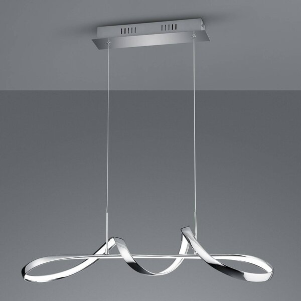 Reality Leuchten LED lógó világítás Perugia, switch-dimmer, króm, dimmelhető, Króm / ezüst, Nappali / Étkező, fém, Modern