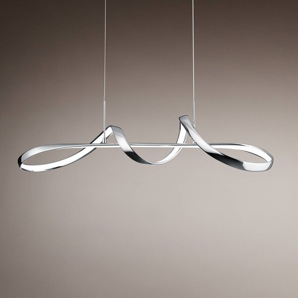 Reality Leuchten LED lógó világítás Perugia, switch-dimmer, króm, dimmelhető, Króm / ezüst, Nappali / Étkező, fém, Modern