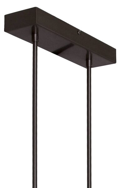 Steinhauer LED-es függőlámpa Zelena, fekete, hossza 122cm, fém, CCT, dimmelhető, Fekete, Nappali / Étkező, fém, Modern