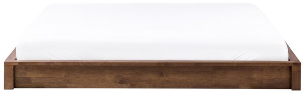 Fejtámla nélküli ágy Keményfa ANTRAS 160 x 200 cm Sötétbarna