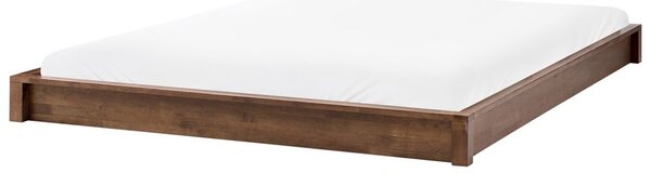 Fejtámla nélküli ágy Keményfa ANTRAS 160 x 200 cm Sötétbarna