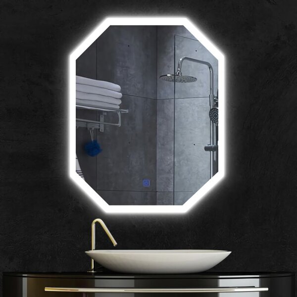IREDA Fürdőszobatükör LED világítással 80 x 60 cm