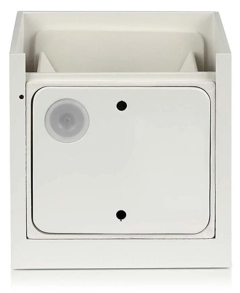 V-TAC 11W kültéri, fehér, szögletes, fali LED lámpa meleg fehér, 120 Lm/W - SKU 218527