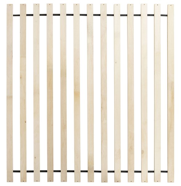Fejtámla nélküli ágy Keményfa ANTRAS 180 x 200 cm Világosbarna