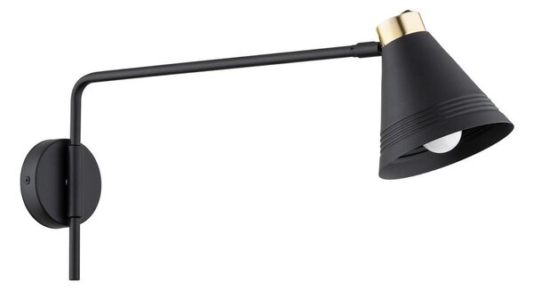 Argon Argon 8009 - Fali lámpa AVALONE 1xE27/15W/230V 57 cm fekete/arany AR8009