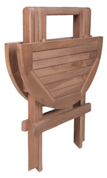 Teakfa kerek kerti étkezőasztal ø 50 cm Luang – Garden Pleasure