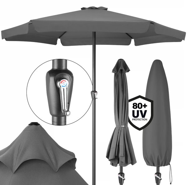 Deuba Maui kerti napernyő UV 80 + Ø 330 cm - antracit