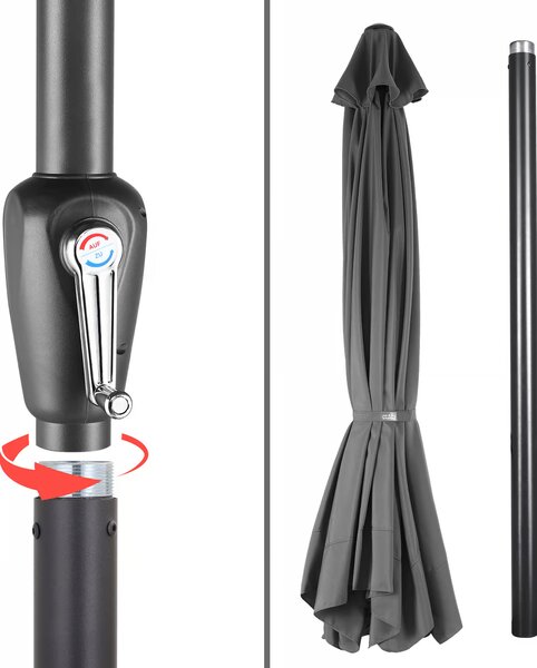 Deuba Maui kerti napernyő UV 80 + Ø 330 cm - antracit