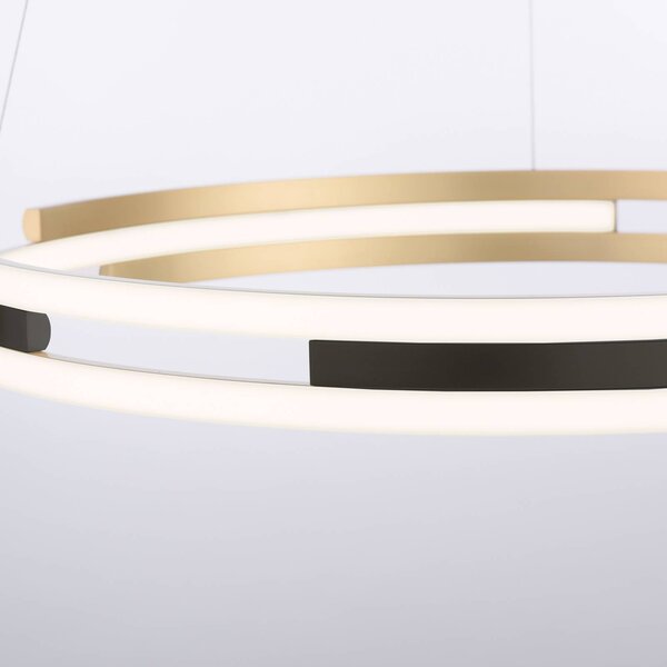 Q-Smart-Home Paul Neuhaus Q-Beluga LED lógó világítás, sárgaréz, dimmelhető, Sárgaréz / arany, Nappali / Étkező, fém, Modern