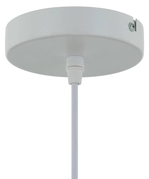 Lindby függőlámpa Borys, Ø 55 cm, tengeri fű, E27, dimmelhető, Világos fa, Nappali / Étkező, Bambusz, Vidéki otthon / Rusztikus